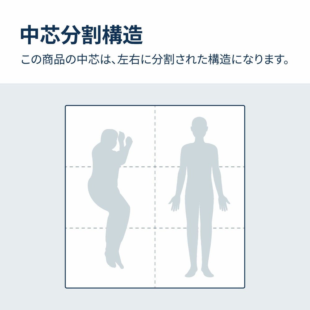 中芯は左右に分割されています